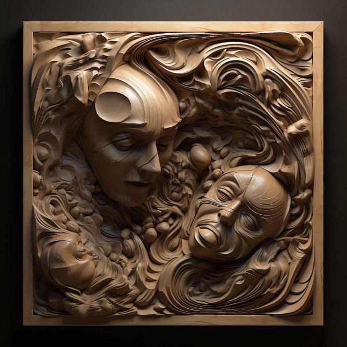 نموذج ثلاثي الأبعاد لآلة CNC 3D Art 